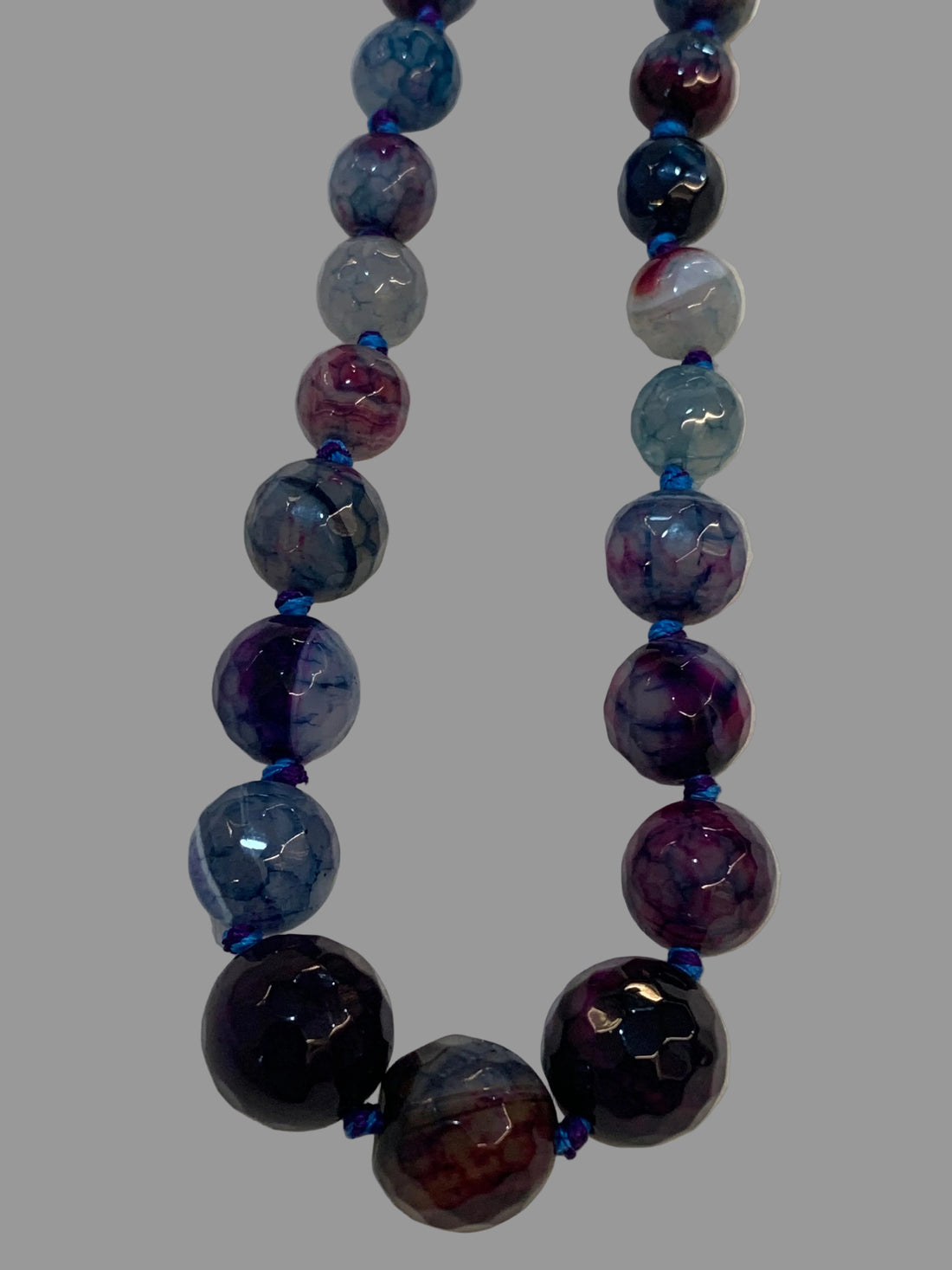 Elegant Garnet Beads Handmade Necklace with Adjustable Thread